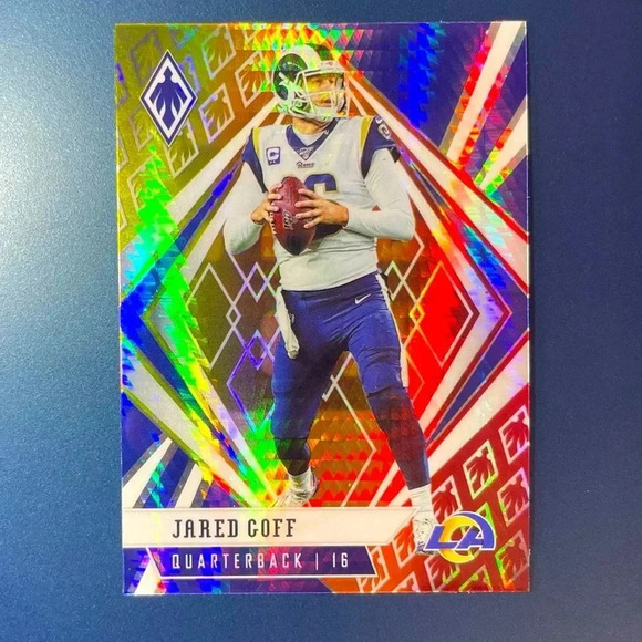 Jared Goff Fire Burst Hyper Prizm 2020 Panini Phoenix Fanatics Exclusive #95 - Picture 1 of 2